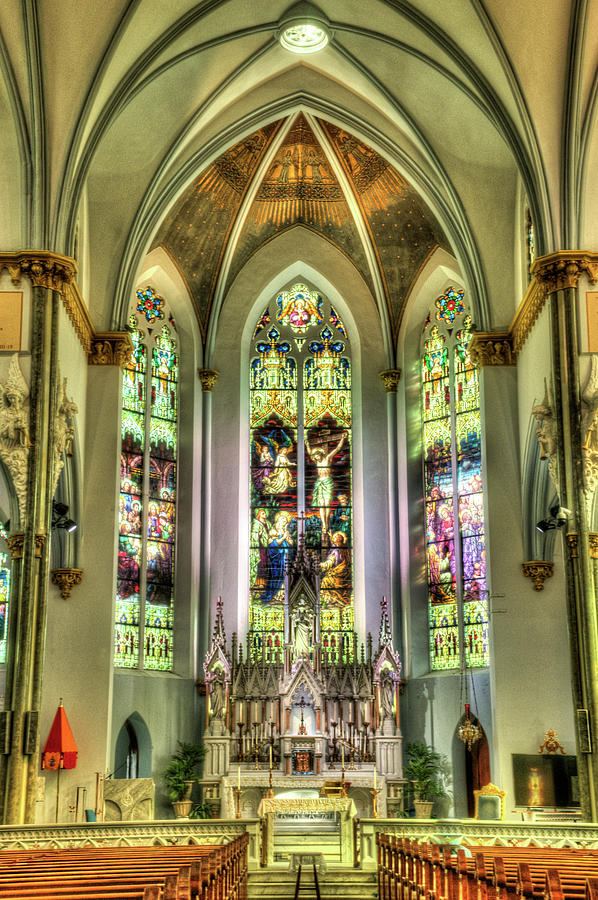 Unitarian Church Charleston South Carolina Sancuary Alter Photograph by Douglas Barnett
