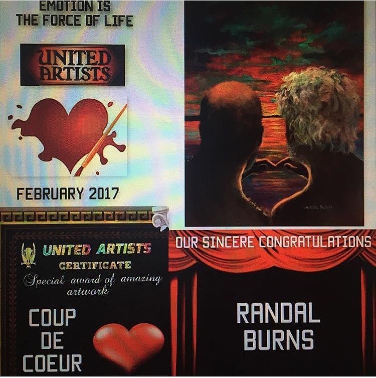 United Artists Certificate Painting by Rand Burns