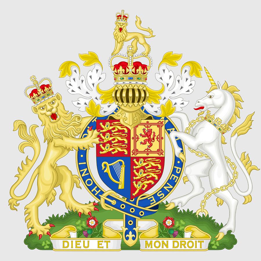 United Kingdom Coat of Arms Digital Art by Movie Poster Prints