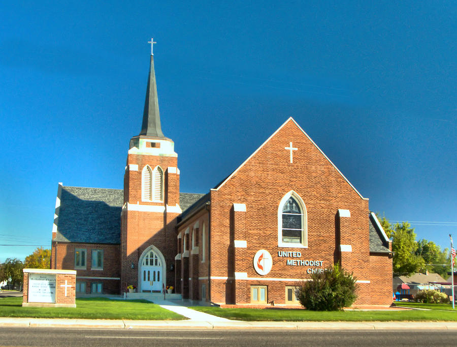 United Methodist Church of Worland, Wyoming Photograph by Josephine ...