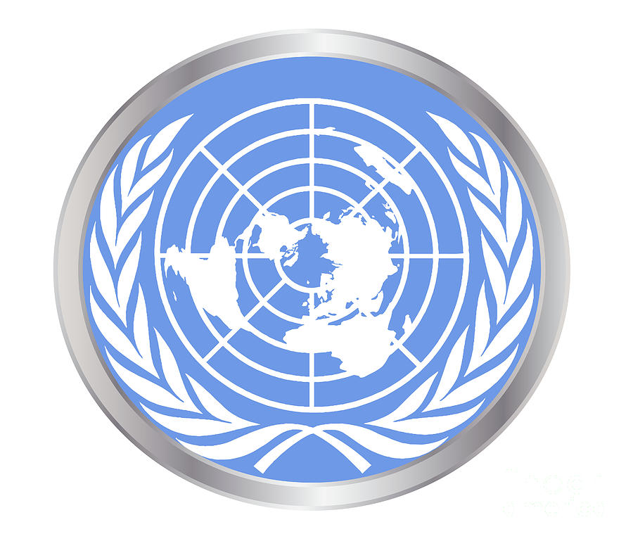 United Nations Emblem Digital Art by Bigalbaloo Stock | Pixels