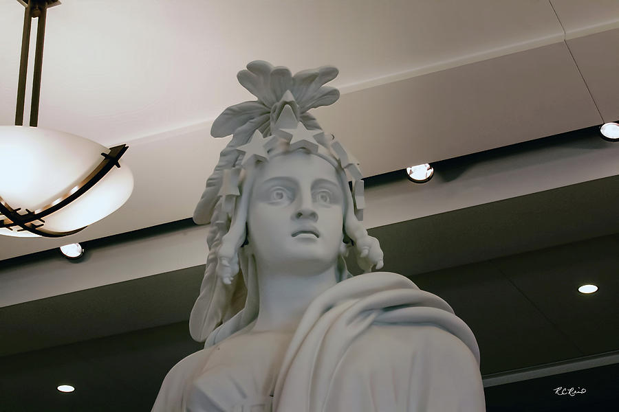 United States Capitol - The Face of Freedom - Plaster Model in Emancipation Hall Photograph by Ronald Reid