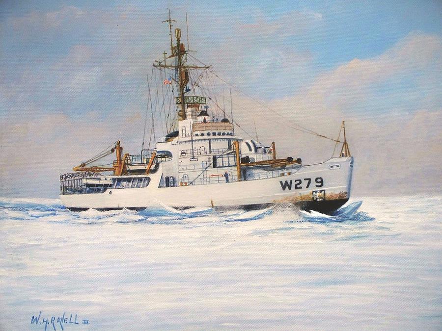 Ships Painting - United States Coast Guard Icebreaker Eastwind by William Ravell