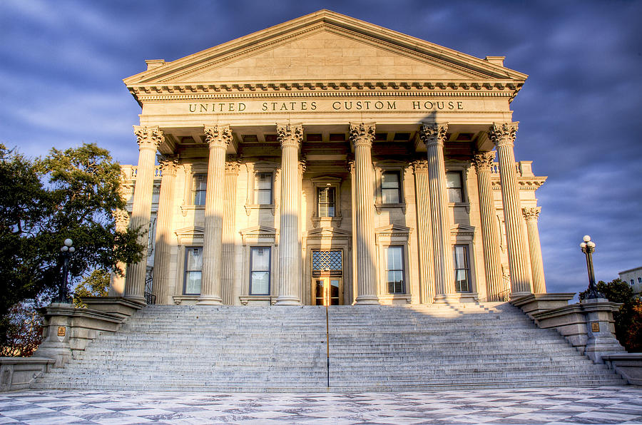 Architecture Photograph - United States Custom House by DCat Images