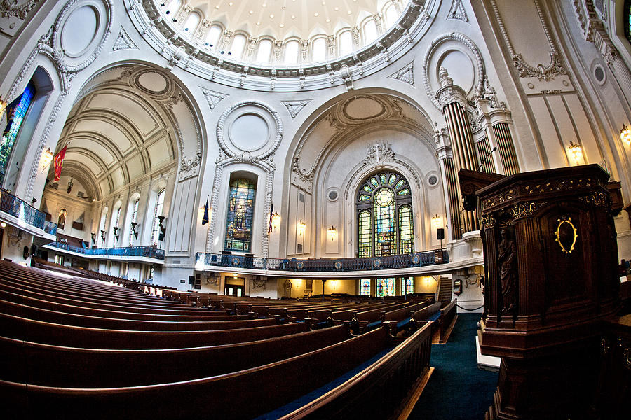 Architecture Photograph - United States Naval Academy Chapel #2 by Robert J Caputo