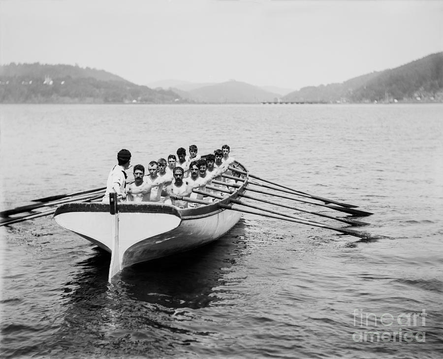  United States Navy Rowing Team ca 1890 Photograph by Jon Neidert