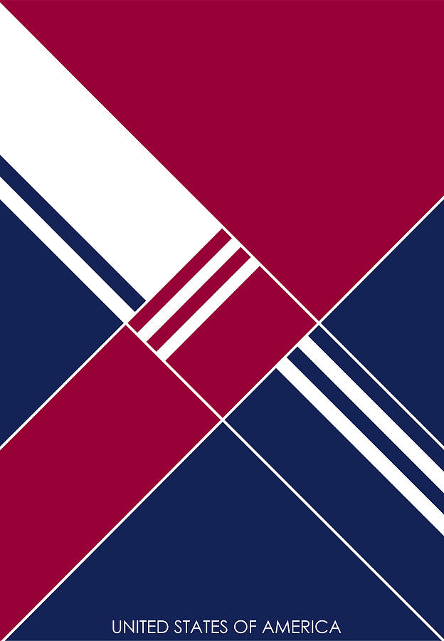 United States Digital Art - United States of America I by Asbjorn Lonvig United States Digital Art - United States of America I by Asbjorn Lonvig