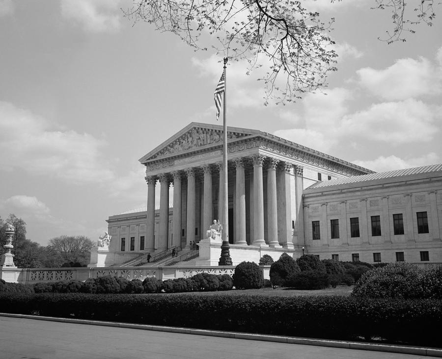 United States Supreme Court Building - 1935 Photograph by War Is Hell Store