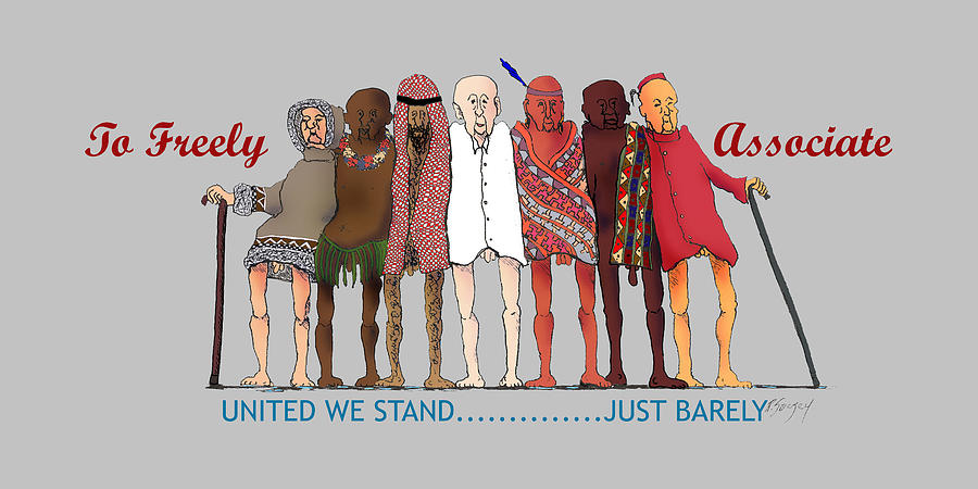 United We Stand Centerfold Digital Art by Roger Swezey
