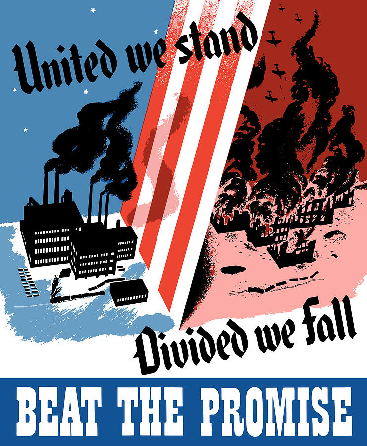 United We Stand Divided We Fall Painting