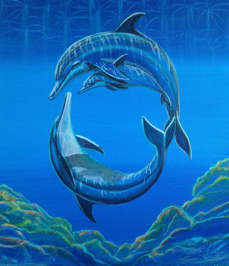 Unity In You and Me Painting by Dolphin Dave Designs - Fine Art America