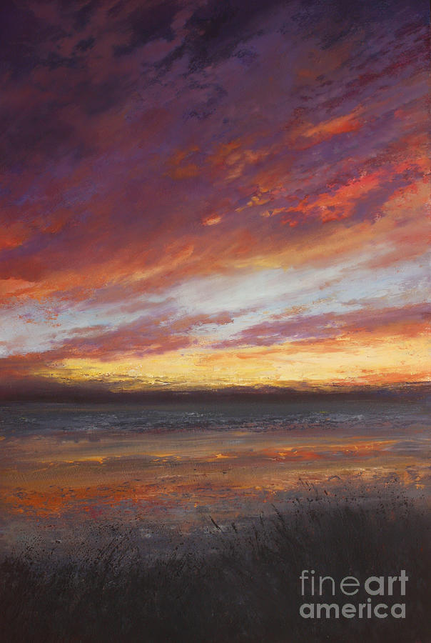 Sunset Painting - Unity by Valerie Travers