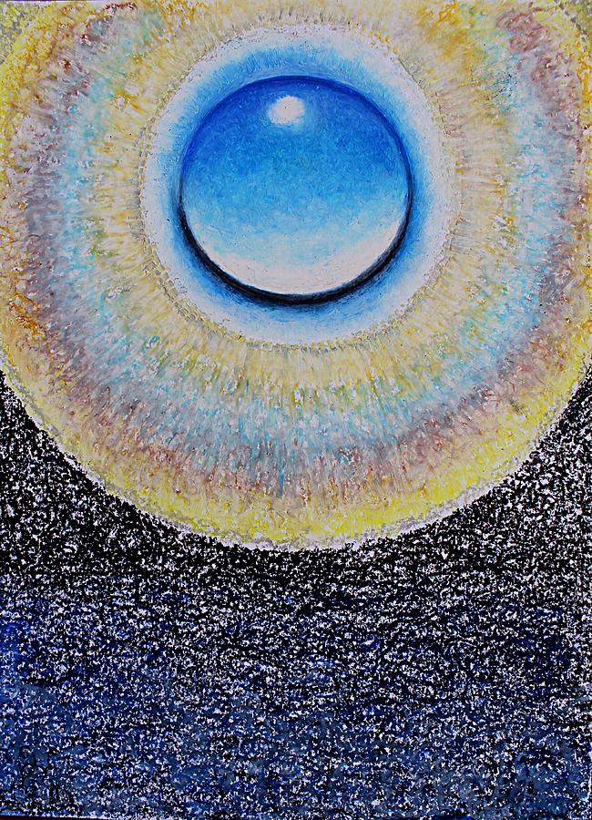 Universal Eye in Blue Pastel by Norma Duch