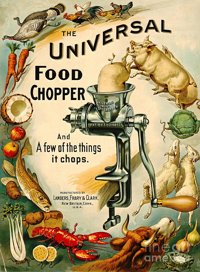 Universal Food Chopper 1897 Photograph by Padre Art