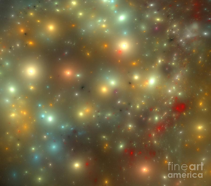 Abstract Digital Art - Universal Galaxies by Kim Sy Ok