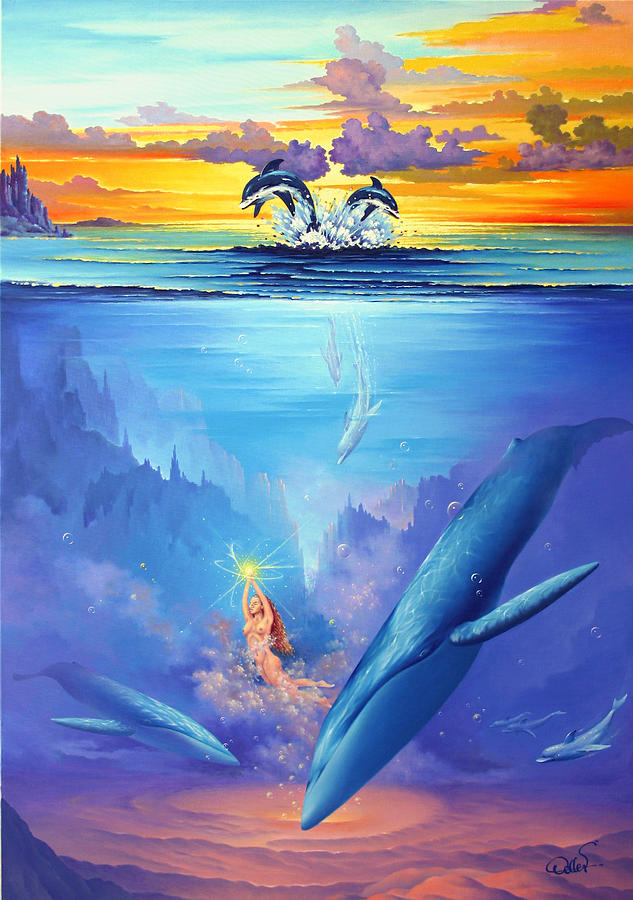 Fantasy Painting - Universal Harmony 2 by Hans Doller