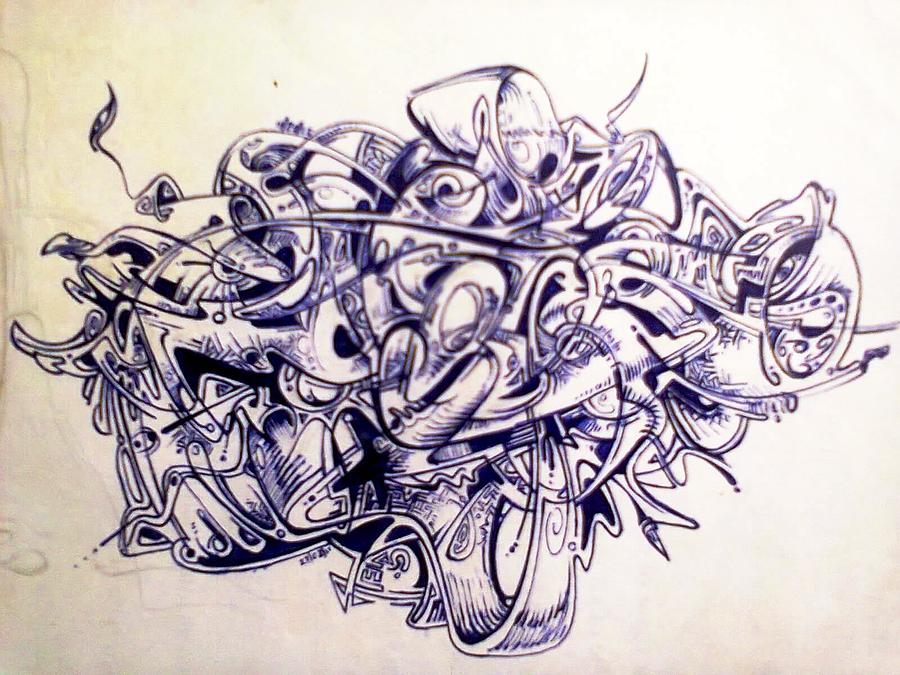 Abstract Drawing - Universe by Uchebike Ijibike