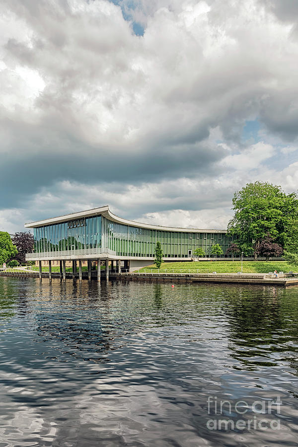 University Library in Halmstad Photograph by Antony McAulay