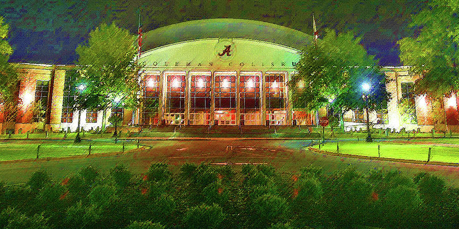 University of Alabama Coleman Coliseum Mixed Media by DJ Fessenden