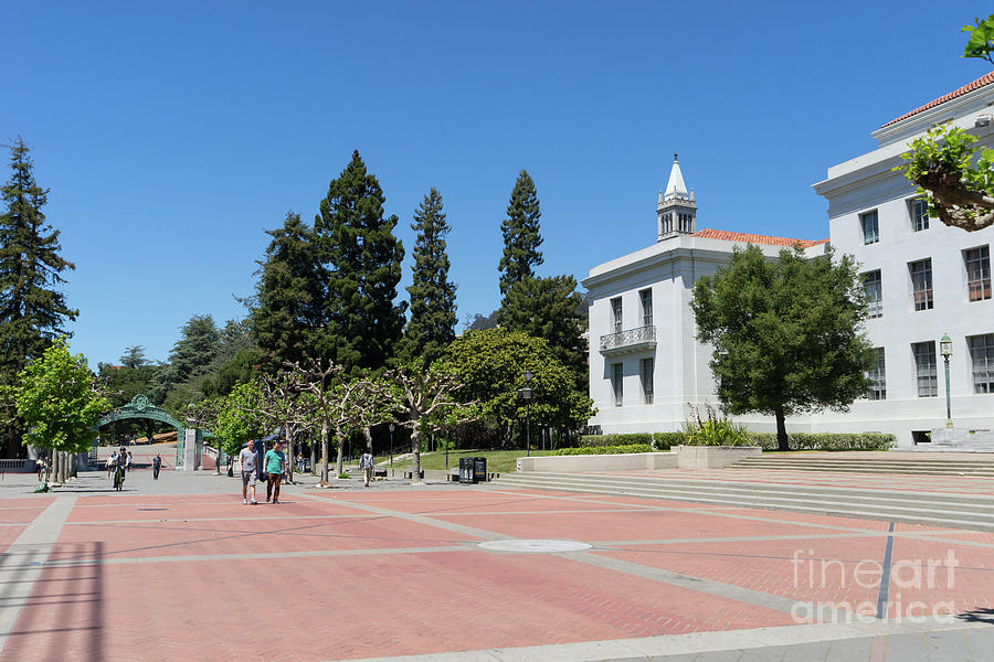 University of California at Berkeley Sproul Plaza Sather Gate and Sather Tower Campanile DSC6247 Photograph by San Francisco