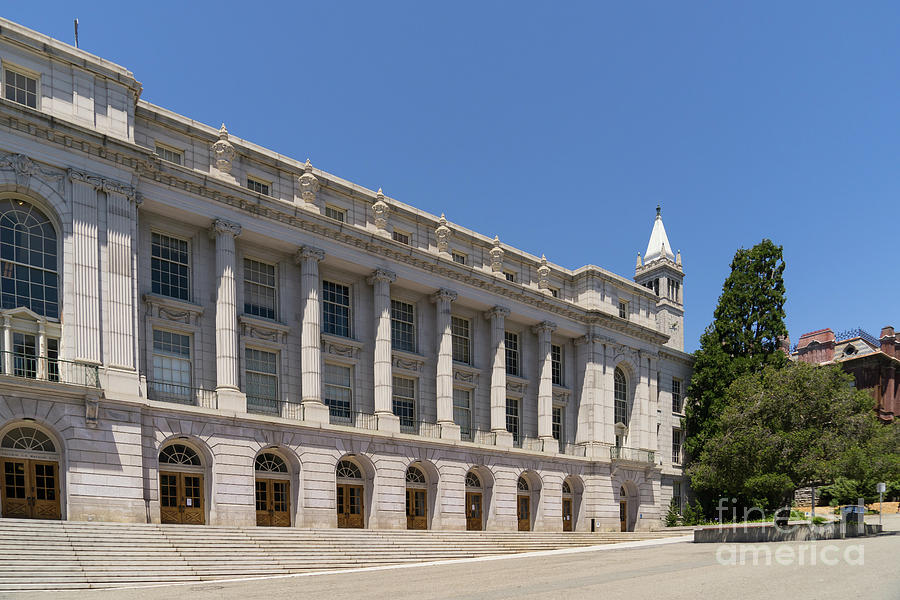 University of California Berkeley Historic Ide Wheeler Hall South Hall and The Campanile DSC4064 Photograph by Wingsdomain Art and Photography