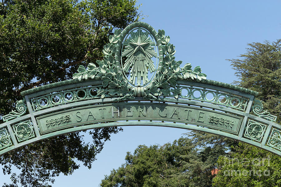 University of California Berkeley Historic Sather Gate DSC4074 Photograph by Wingsdomain Art and Photography