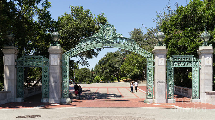 University of California Berkeley Historic Sather Gate DSC4076 Photograph by Wingsdomain Art and Photography
