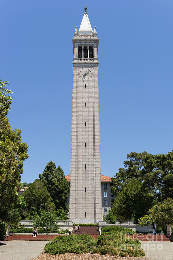 Architecture Photograph - University of California Berkeley Sather Tower The Campanile DSC4043 by Wingsdomain Art and Photography