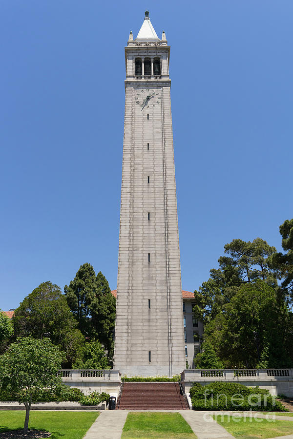 Architecture Photograph - University of California Berkeley Sather Tower The Campanile DSC4045 by Wingsdomain Art and Photography