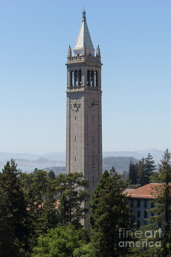 Architecture Photograph - University of California Berkeley Sather Tower The Campanile DSC4132 by Wingsdomain Art and Photography