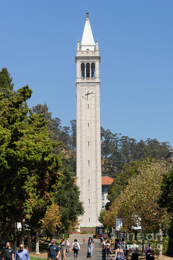 Architecture Photograph - University of California Berkeley Sather Tower The Campanile DSC4623 by Wingsdomain Art and Photography