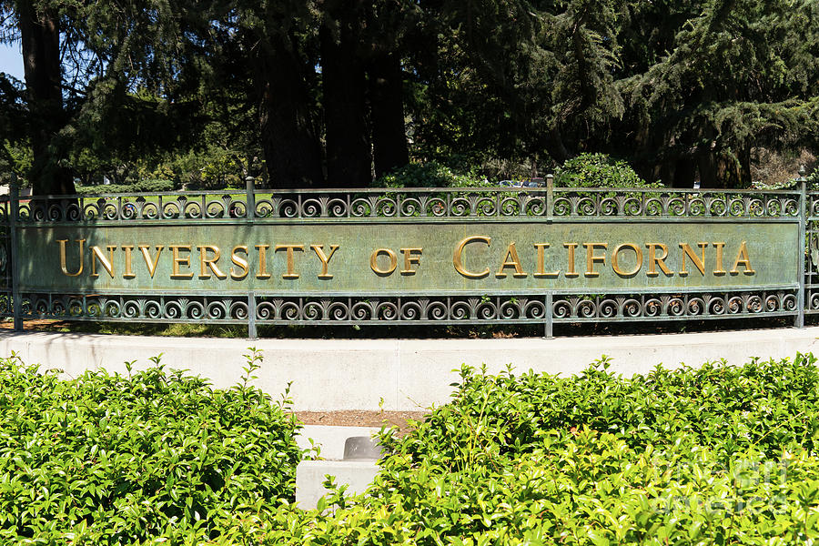 University of California Berkeley West Entrance Sign DSC4611 Photograph by Wingsdomain Art and Photography