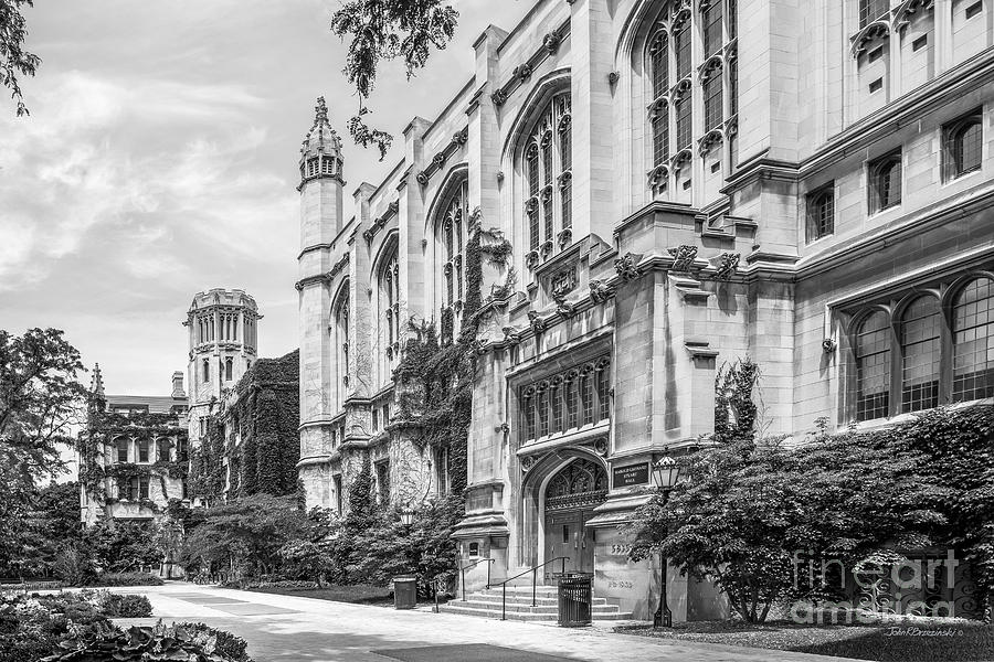 University of Chicago Stuart Hall Photograph by University Icons