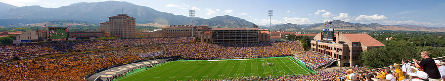 University Of Colorado Boulder Folsom Field Game Panorama Photograph