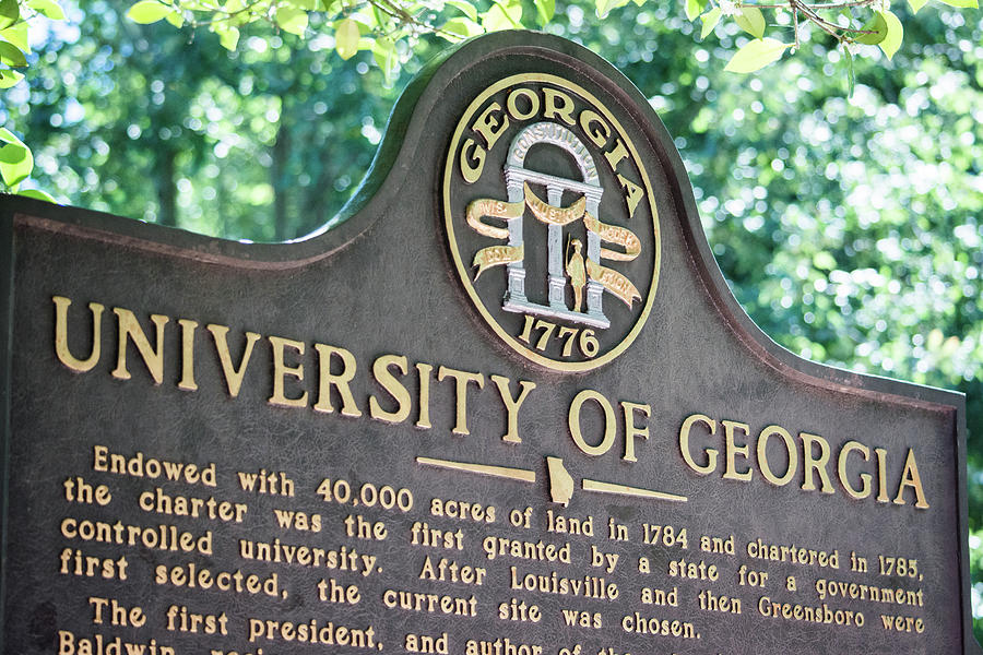 University Of Georgia Photograph - University of Georgia Sign by Parker Cunningham