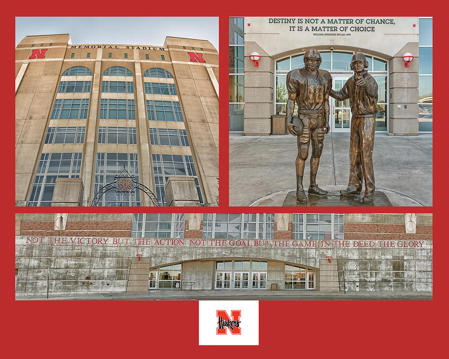 University of Nebraska Collage Photograph by Bert Peake