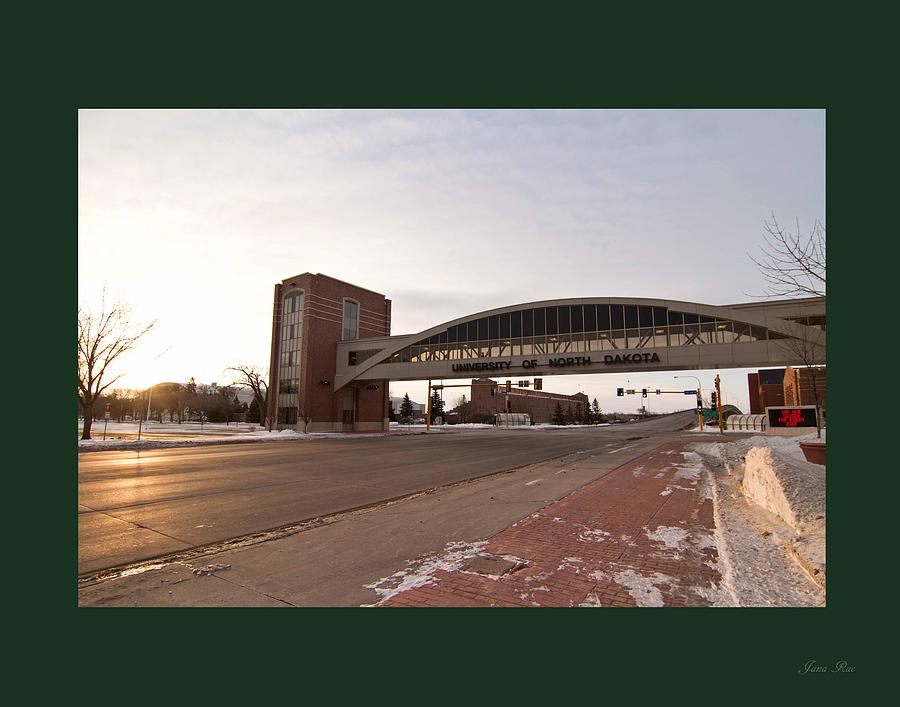 University of North Dakota Green Frame Photograph by Jana Rosenkranz