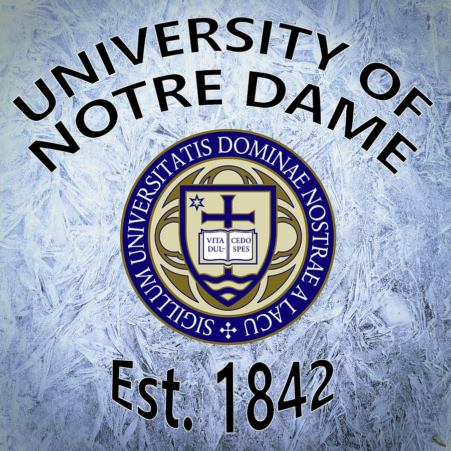 University Of Notre Dame Est. 1842 Digital Art by Movie Poster Prints