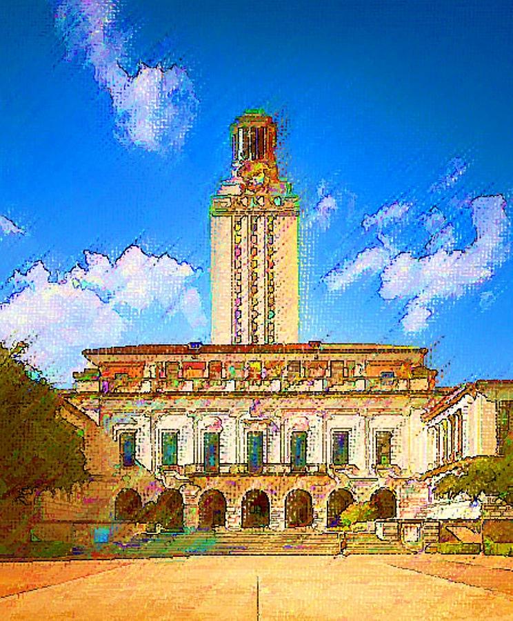 University of Texas Painting by DJ Fessenden