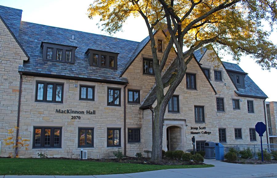 University of Toledo MacKinnon Hall, Jessup Scott Honors College Photograph by Michiale Schneider