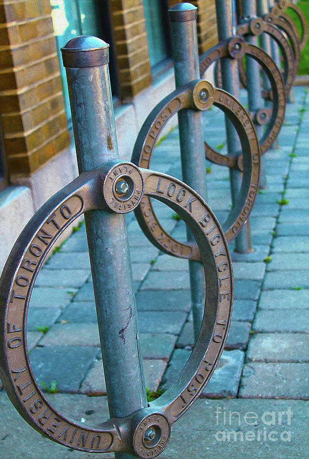 University of Toronto Bike Posts Photograph by Nina Silver