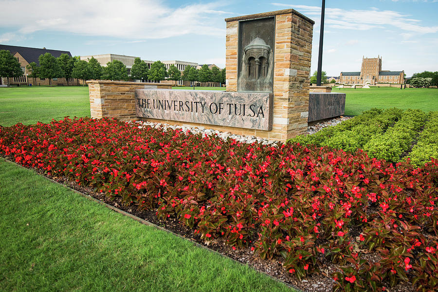 University Of Tulsa Landscape Photograph by Gregory Ballos