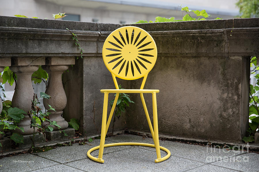 Madison Photograph - University of Wisconsin Madison Terrace Chair Color by University Icons