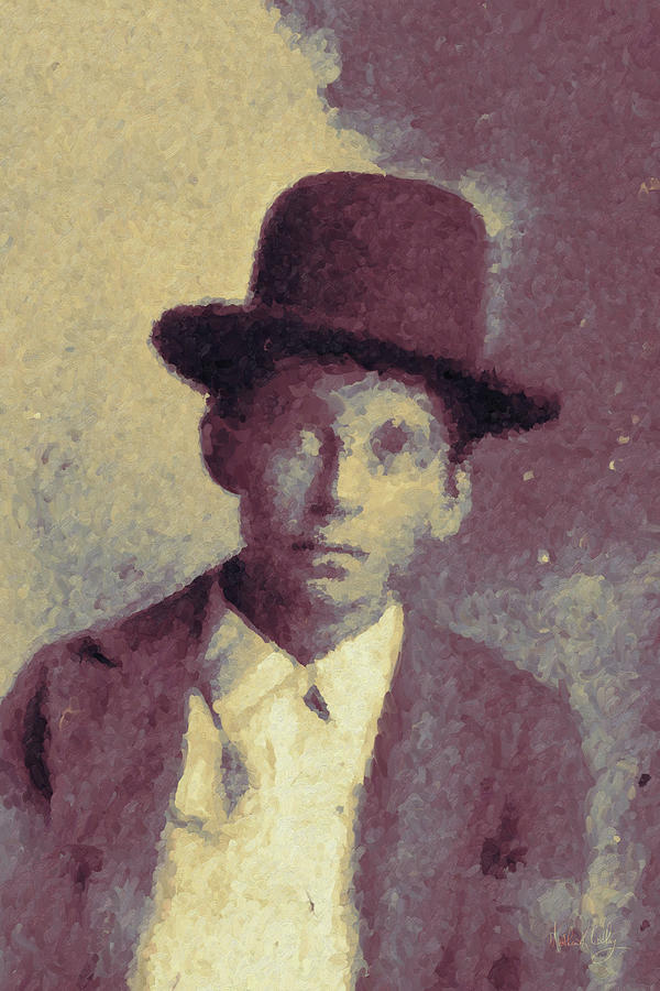 Unknown Boy in a Bowler Hat Digital Art by Matthew Lindley