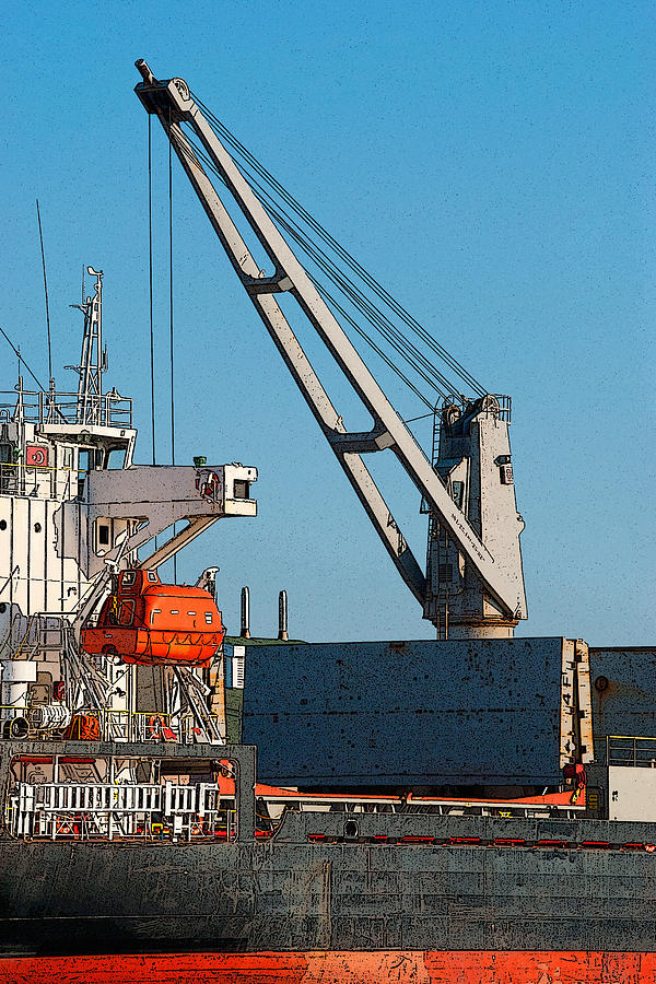 Unloading Photograph by WB Johnston