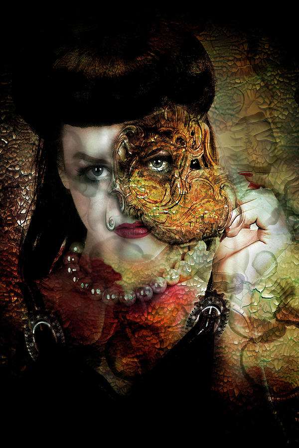 Unmasked Digital Art by Sue Masterson