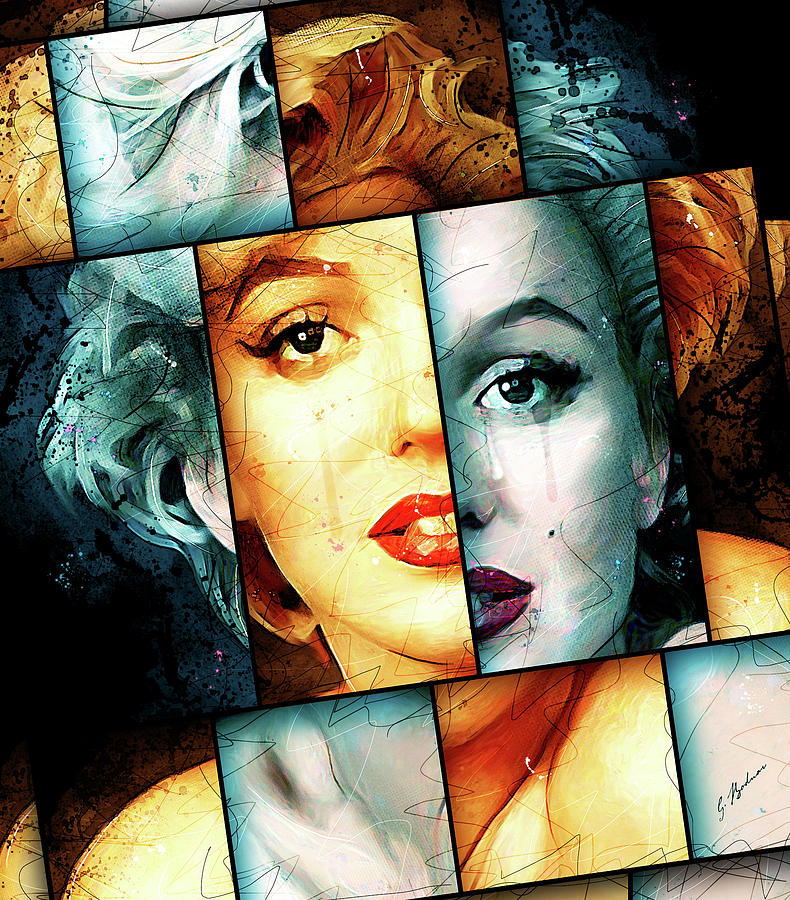 Marilyn Monroe Digital Art - Monroe  #1 by Gary Bodnar
