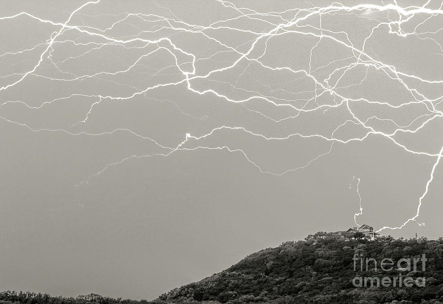 Unreal Lightning Photograph by Michael Tidwell