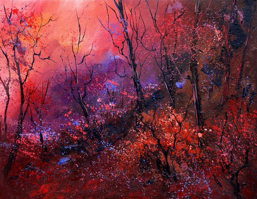 Unset In The Wood Painting by Pol Ledent Unset In The Wood Painting by Pol Ledent