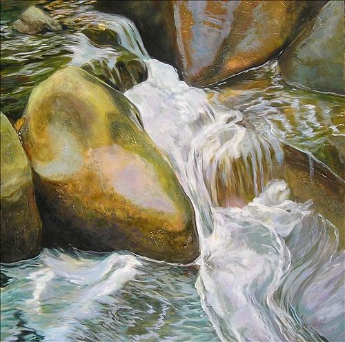 Rocks Mixed Media - Unstoppable by Denise Ivey Telep Rocks Mixed Media - Unstoppable by Denise Ivey Telep